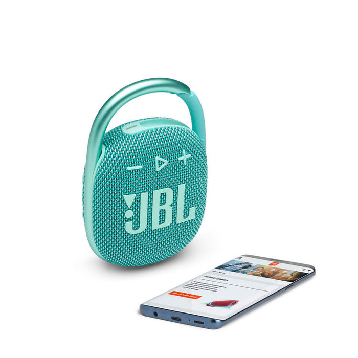JBL Clip 4 | Haut-parleur Ultra-portable - Bluetooth - Imperméable - Autonomie 10 Heures - Sarcelle-SONXPLUS Val-des-sources