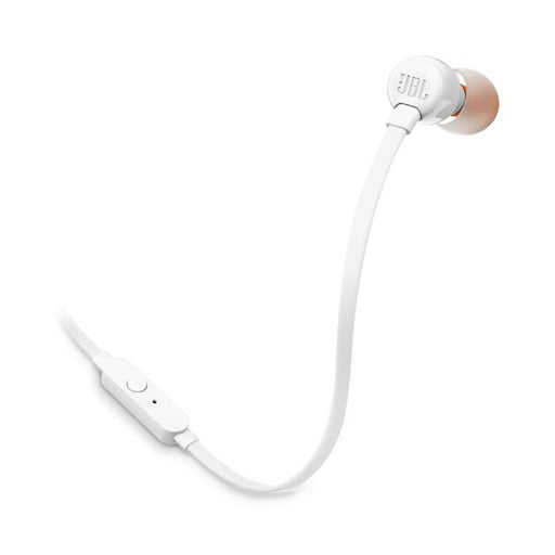 JBL Tune 110 | Écouteurs filaire intra-auriculaires - Avec télécommande 1 bouton - Microphone - Blanc-SONXPLUS Val-des-sources