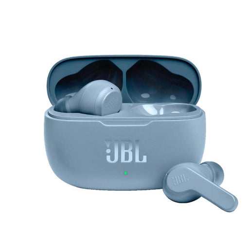 JBL Vibe 200TWS | Écouteurs 100% sans fil intra-auriculaires - Bluetooth - Son JBL Deep Bass - Microphone - Bleu-SONXPLUS Val-des-sources