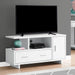 Monarch Specialties I 2800 | Meuble TV - 48" - Avec rangement - Blanc-SONXPLUS Val-des-sources