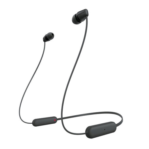 Sony WI-C100 | Écouteurs intra-auriculaires - Sans fil - Bluetooth - Autour du cou - Microphone - IPX4 - Noir-SONXPLUS Val-des-sources