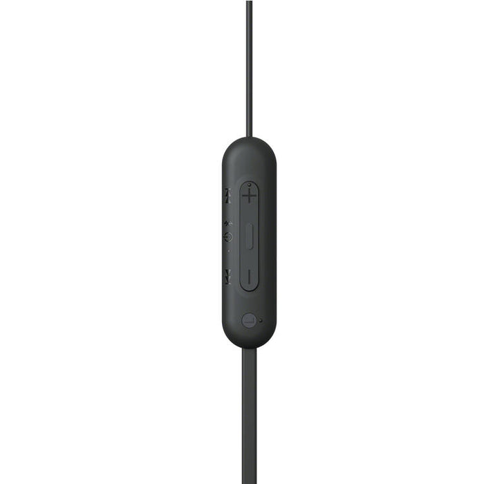 Sony WI-C100 | Écouteurs intra-auriculaires - Sans fil - Bluetooth - Autour du cou - Microphone - IPX4 - Noir-SONXPLUS Val-des-sources