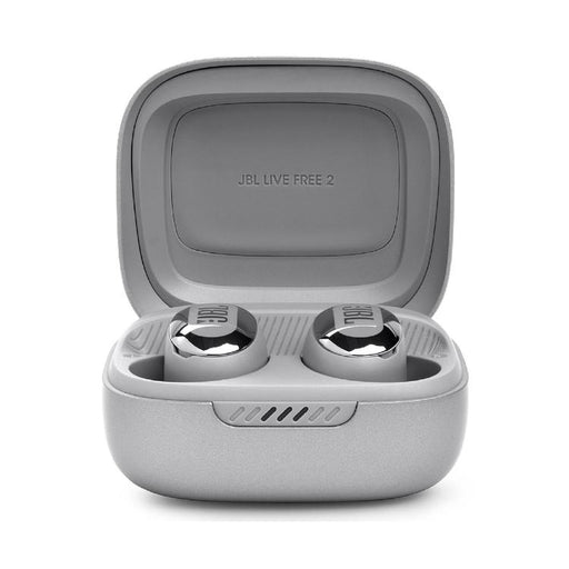 JBL Live Free 2 | Écouteurs intra-auriculaires - 100% Sans fil - Bluetooth - Smart Ambient - Microphones - Argent-SONXPLUS Val-des-sources