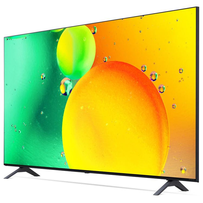 LG 55NANO75UQA | Téléviseur intelligent 55" NanoCell 4K - DEL - Série Nano75 - HDR - Processeur IA a5 Gen5 4K - Noir-SONXPLUS Val-des-sources