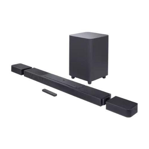 JBL Bar 1300 Pro | Barre de son 11.1.4 - Avec Haut-parleurs surround détachables et Caisson de graves 10" - Dolby Atmos - DTS:X - MultiBeam - 1170W - Noir-SONXPLUS Val-des-sources