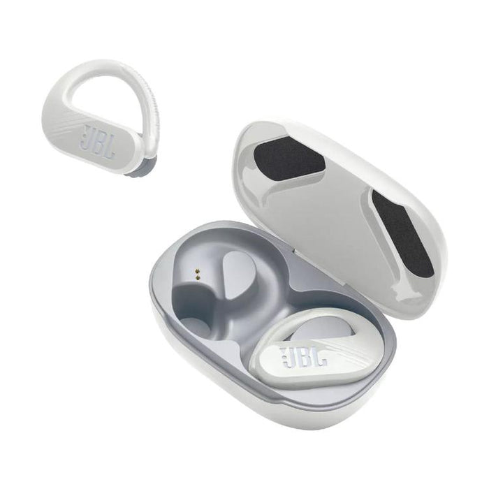 JBL Endurance Peak III | Écouteurs Sport intra-auriculaires - 100% Sans fil - Étanche - Conception Powerhook - Blanc-SONXPLUS Val-des-sources