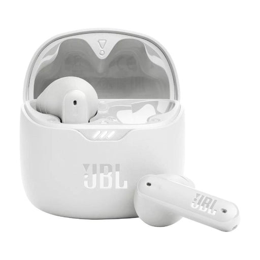 JBL Tune Flex | Écouteurs intra-auriculaires - 100% Sans fil - Bluetooth - Réduction de bruit - Conception Stick-open - IPX4 - Blanc-SONXPLUS Val-des-sources