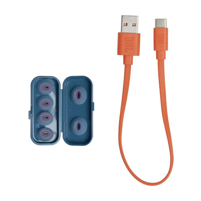 JBL Tune Flex | Écouteurs intra-auriculaires - 100% Sans fil - Bluetooth - Réduction de bruit - Conception Stick-open - IPX4 - Bleu-SONXPLUS Val-des-sources