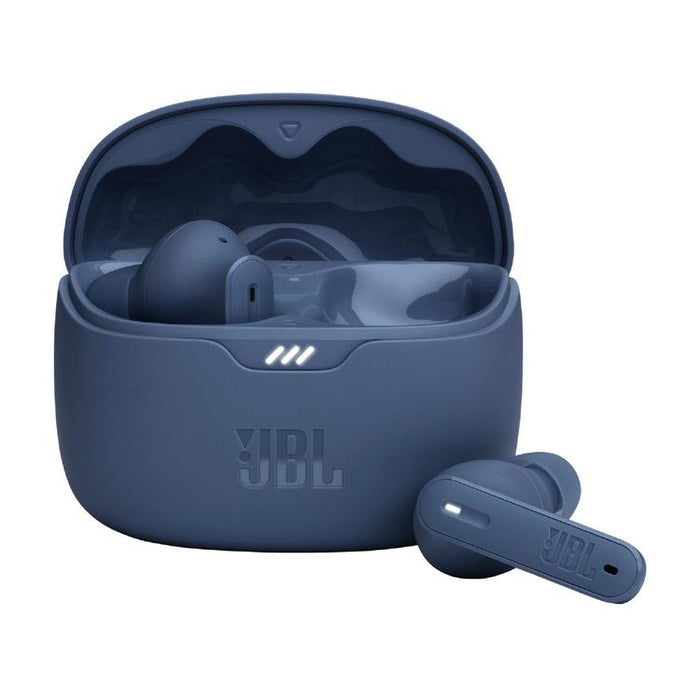 JBL Tune Beam | Écouteurs intra-auriculaires - 100% Sans fil - Bluetooth - Smart Ambient - Conception Stick-open - Bleu-SONXPLUS Val-des-sources