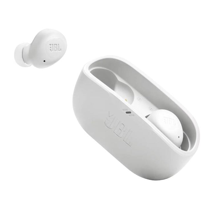 JBL Vibe Buds | Écouteurs intra-auriculaires - Sans fil - Bluetooth - Technologie Smart Ambient - Blanc-SONXPLUS Val-des-sources