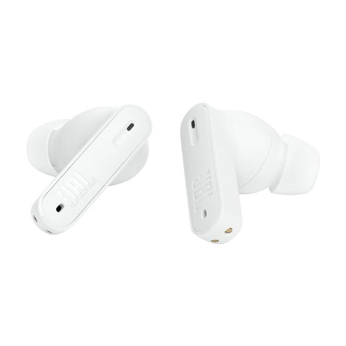 JBL Tune Beam | Écouteurs intra-auriculaires - 100% Sans fil - Bluetooth - Smart Ambient - Conception Stick-open - Blanc-SONXPLUS Val-des-sources