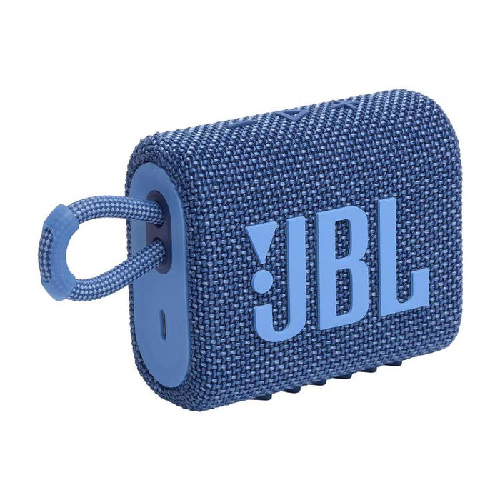 JBL Go 3 Eco | Mini Haut-parleur - Ultra-portable - Bluetooth - IP67 - Bleu-SONXPLUS Val-des-sources