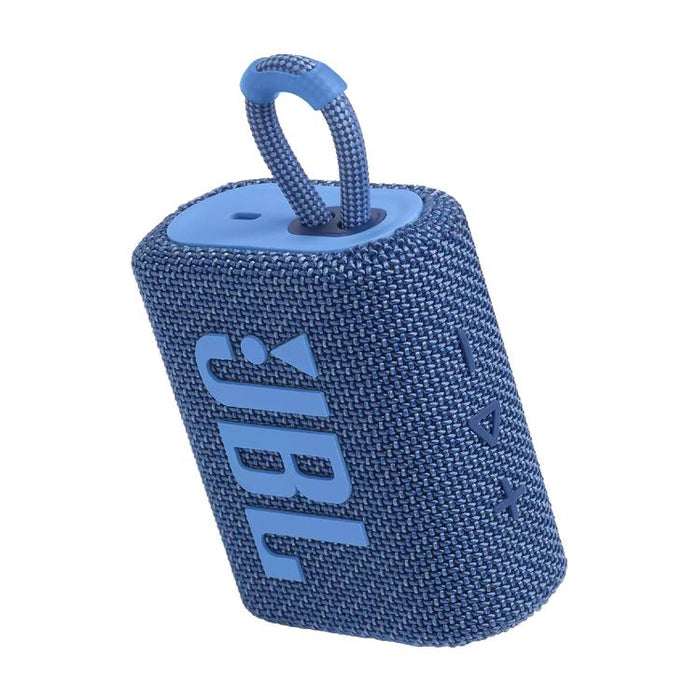 JBL Go 3 Eco | Mini Haut-parleur - Ultra-portable - Bluetooth - IP67 - Bleu-SONXPLUS Val-des-sources