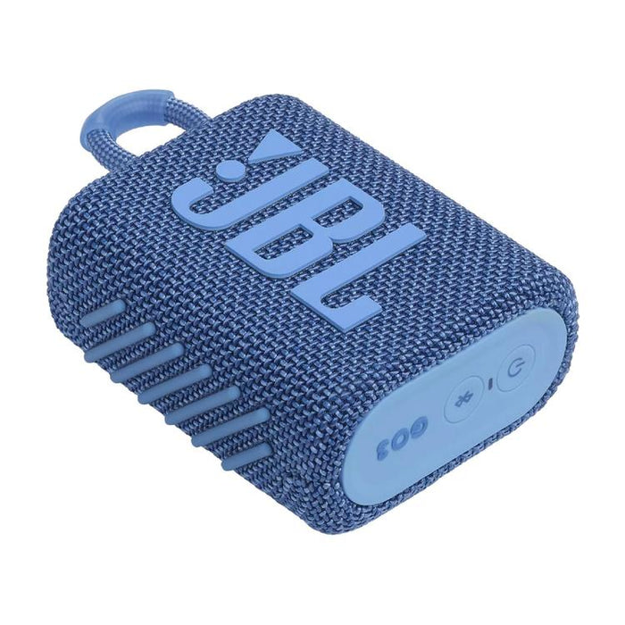 JBL Go 3 Eco | Mini Haut-parleur - Ultra-portable - Bluetooth - IP67 - Bleu-SONXPLUS Val-des-sources