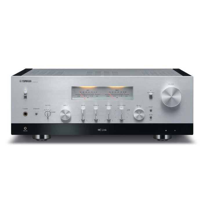 Yamaha RN2000A | Récepteur réseau hi-fi stéréo avec MusicCast - 120 W + 120 W - Airplay - Argent-SONXPLUS Val-des-sources