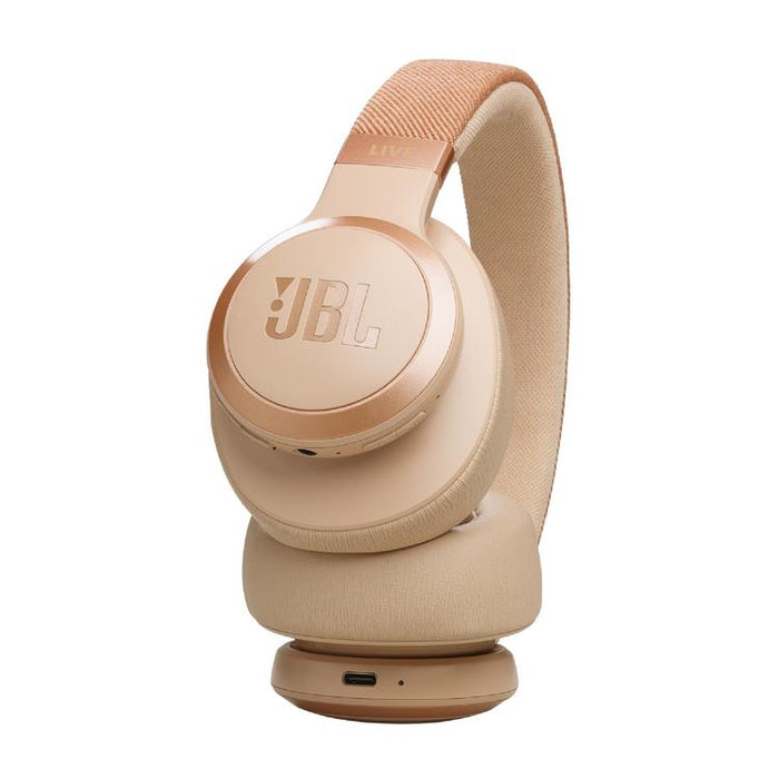 JBL Live 770NC | Écouteurs circum-auriculaires - Sans fil - Bluetooth - Sable-SONXPLUS Val-des-sources