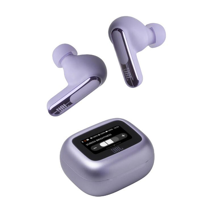 JBL Live Beam 3 | Écouteurs intra-auriculaires - Écran tactile LED 1,45" - Mauve-SONXPLUS Val-des-sources