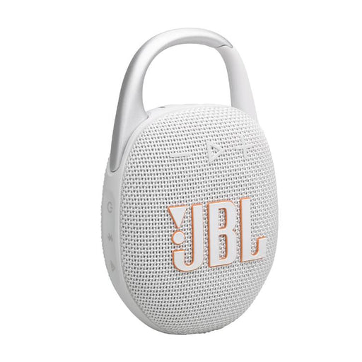 JBL Clip 5 | Haut-parleur à mousqueton portable - Bluetooth - IP67 - Blanc-SONXPLUS Val-des-sources