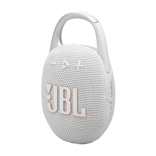 JBL Clip 5 | Haut-parleur à mousqueton portable - Bluetooth - IP67 - Blanc-SONXPLUS Val-des-sources