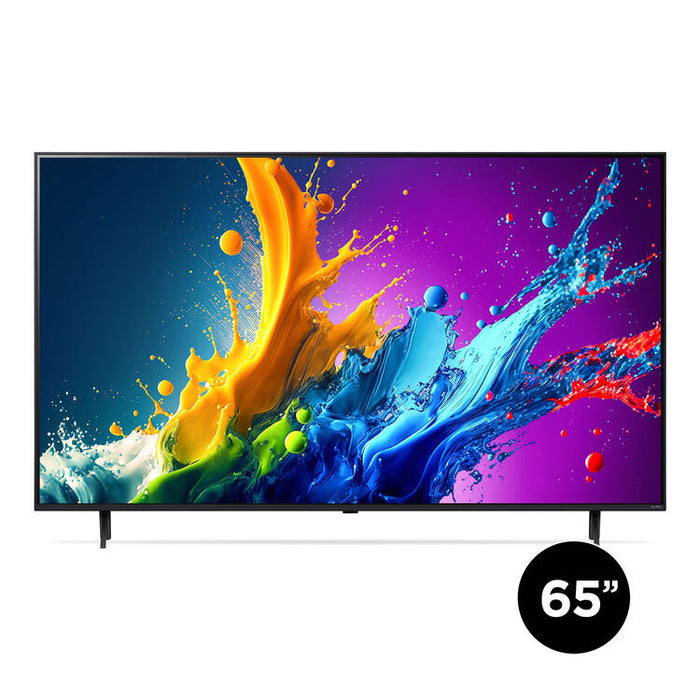 LG 65QNED80TUC | Téléviseur 65" QNED 4K - UHD 4K - Série QNED80 - 60Hz - Processeur IA a5 4K Gen7 - Noir-SONXPLUS.com