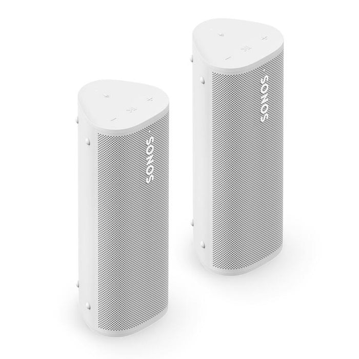 Sonos | Ensemble Aventure - 2 Haut-parleurs Roam 2 portatifs - Bluetooth - Étanche - Blanc-SONXPLUS Val-des-sources