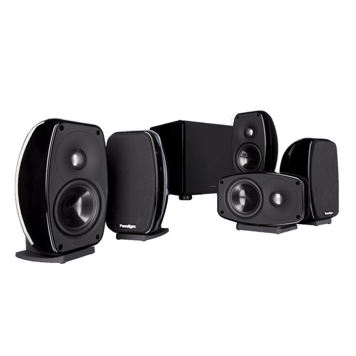 Paradigm Cinema 100 CT | Ensemble de Haut-Parleurs 5.1 canaux - 100 W RMS - Noir lustré-SONXPLUS Val-des-sources