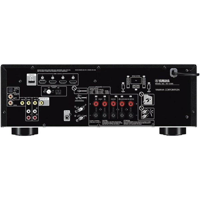 Yamaha RXV385B | Récepteur AV cinéma maison 5.1 Canaux - Bluetooth - 4K - 70W - HDMI - YPAO - Noir-SONXPLUS Val-des-sources