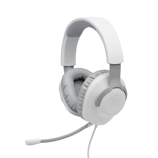 JBL Quantum 100 | Casque de jeu filaire circum-auriculaire - Blanc-SONXPLUS Val-des-sources