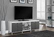 Monarch Specialties I 2591 | Meuble TV - 60" - 1 Tiroir - Blanc/Gris-SONXPLUS Val-des-sources