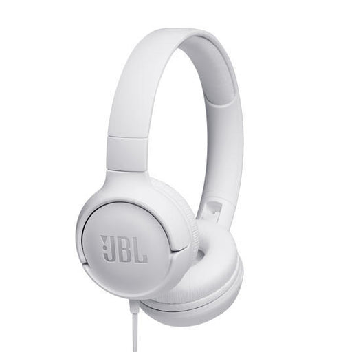 JBL Tune 500 | Écouteurs filaire supra-auriculaires - Blanc-SONXPLUS Val-des-sources