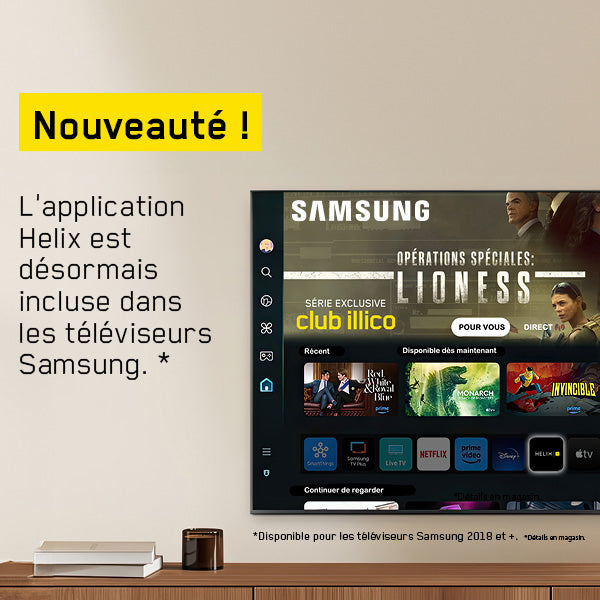 Application Helix avec Samsung | SONXPLUS Val-des-Sources