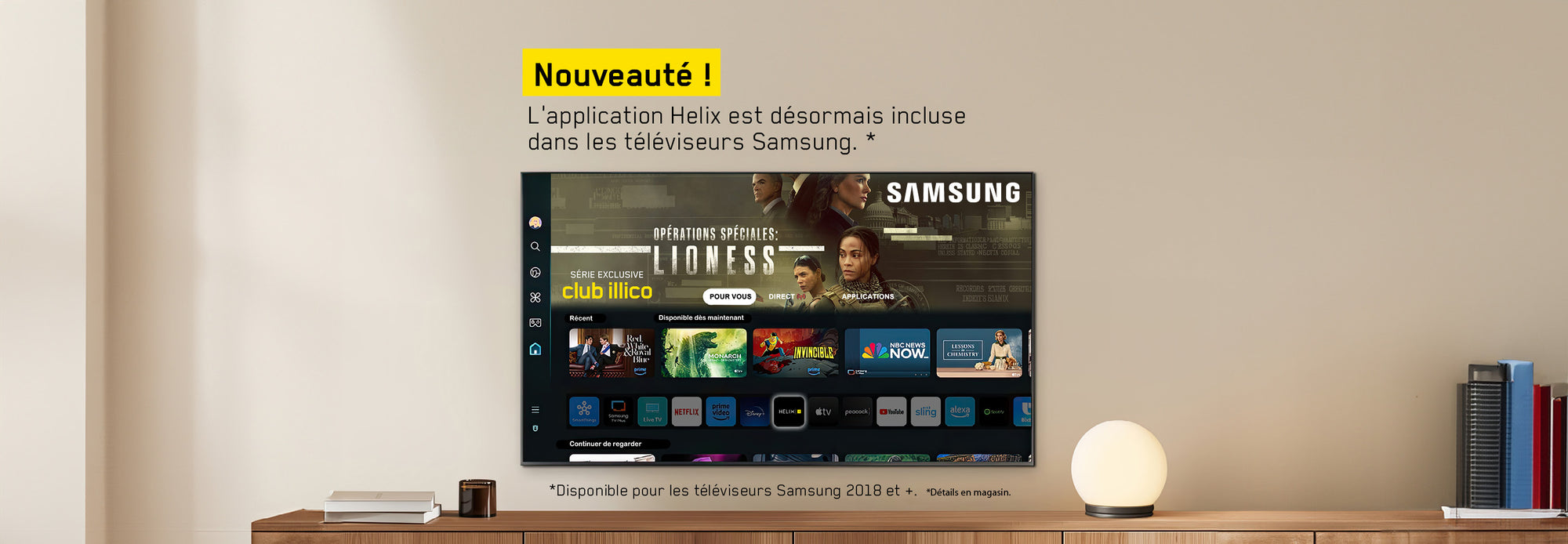 Application Helix avec Samsung | SONXPLUS Val-des-Sources