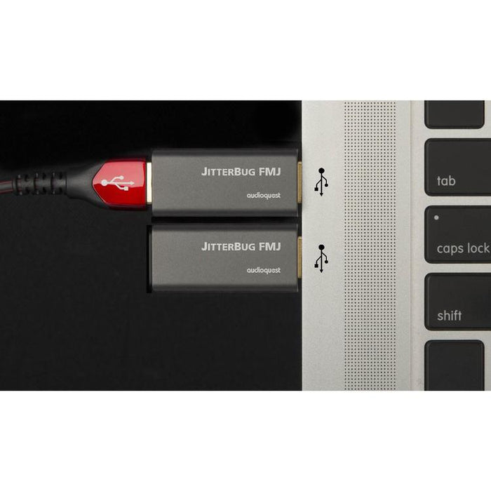 Audioquest JitterBug | Filtre de bruit USB - Full metal jacket - Noir-SONXPLUS Val-des-sources